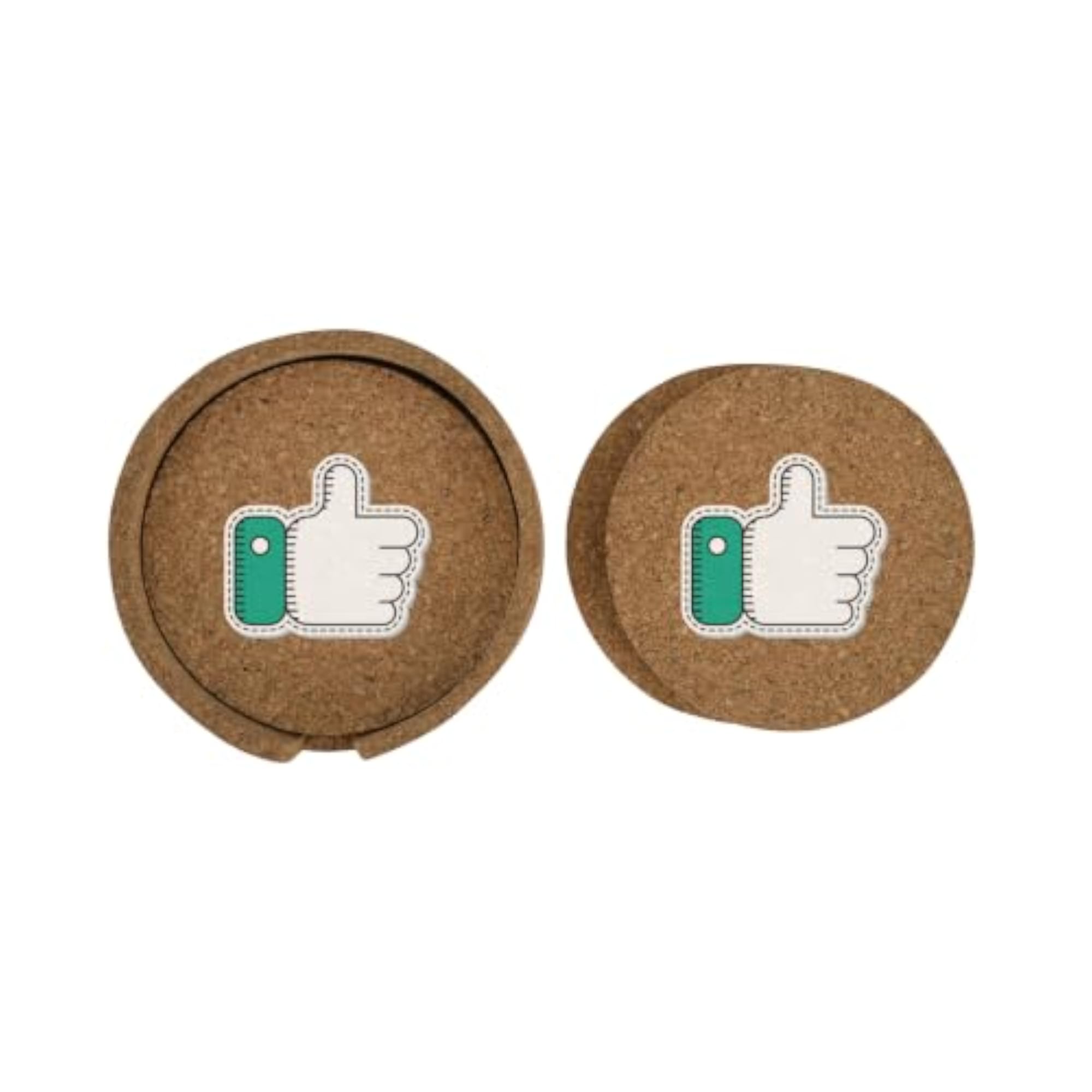 Printed Cork Coaster Set of 4, Design 33