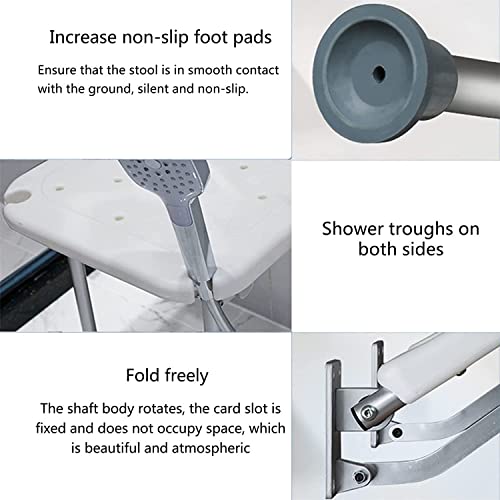 Chaise de bain murale pliante antidérapante pour douche - 7
