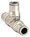 1/4" Tube 316 SS Union Tee PK 2