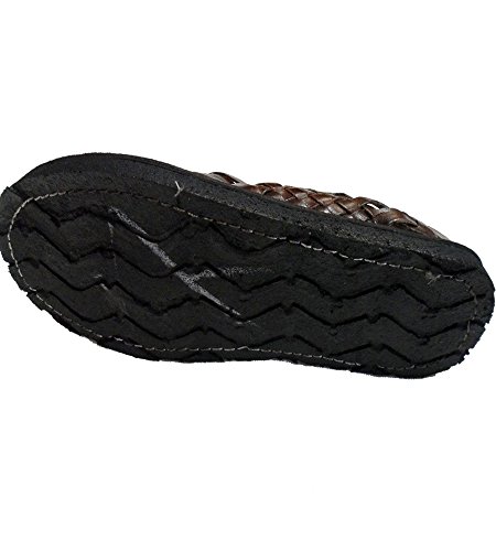 Genuine Leather Dark Brown Men Huarache Pachuco. Mexican Sandals.4