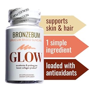 BRONZEBUM Glow Capsules Vitamins A Tocotrienols Antioxidants Melanin Collagen Urucum (ROUCOU, Annatto, Bixin, Urucu…