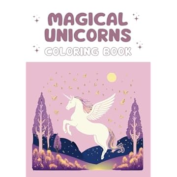 Capa do livro Magical Unicorns Coloring Book: A World of Enchantment Awaits! (Portuguese Edition)