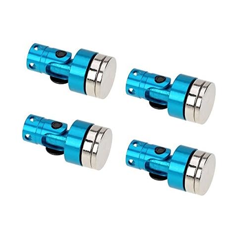 4Pcs Body Post Mount 1/10 AXIAL SCX10 Magnetic Stealth Mount for 4WD Electric RC Car (Blue) Cover