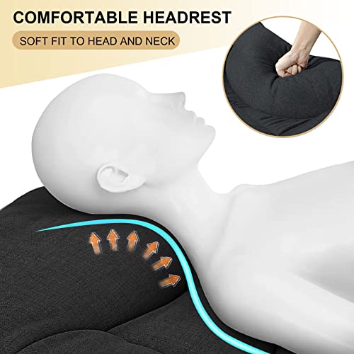 Atorpok Camping Cot For Adults Most Comfortable With Pad And Pillow, Portable Folding Bed For Sleeping With Mattress Supports 450 Lbs,Outdoor Camping And Indoor Lunch Break(Black) #TOP1