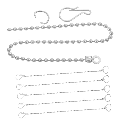 Vaguelly 6個 ステンレス製 トイレフラッパーチェーン 耐摩耗性高く 長持ち 水洗トイレタンク部品交換用 汎用設計で 簡単取り付け可能