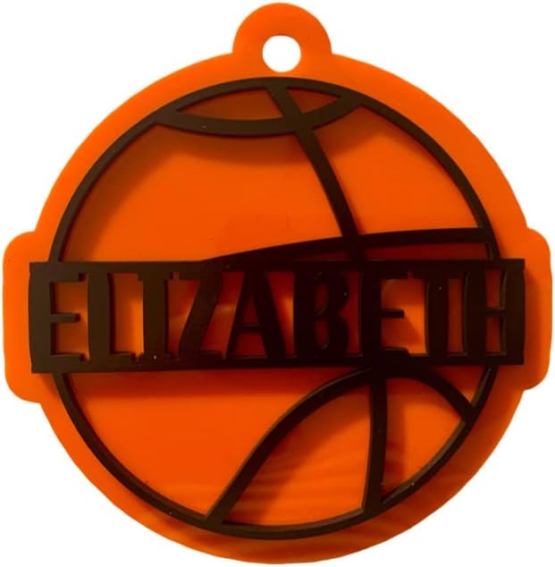 Miniatura 2 de Basketball Bag Tag/Personalized Bag Tag/Custom Basketball/Basketball Gift/Sports Bag Tag/Basketball Backpack/Kids Bag Tag