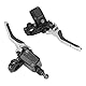 Aramox Bremshebel Bremszylinder, Aluminiumlegierung CNC Paar Bremshebel Links Rechts Bremsgriff Hebel mit Ölkanne Lenker Bremszylinder Hebel Ersatz für YQ50 Aerox 1997-2013