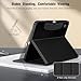 MoKo for iPad A16 Case 11-inch, iPad 11th/10th Generation Case (2025/2022) with Pencil Holder & Pocket, Premium Leather Folio Stand Cover, Multiple Viewing Angles, Black