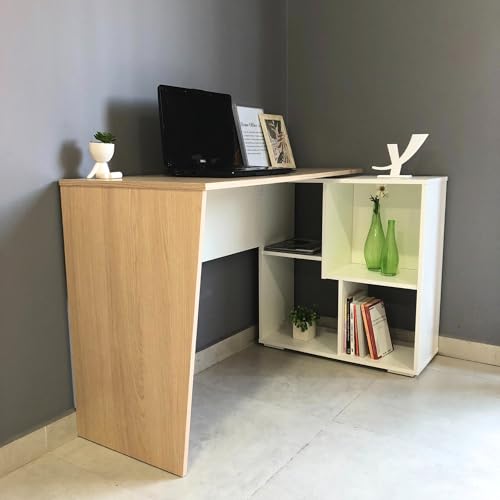 Escrivaninha Moderna para Home Office com 4 Nichos Assimétricos Urban Artany