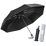 YOIIYO おりたたみ傘 日傘 uvカット 100 遮光 折り畳み 日傘 メンズ 折りたたみ傘 晴雨兼用 レディース ワンタッチ自動開閉 折り畳み傘 大きいサイズ 丈夫 軽量 8本骨 強風に強い 豪雨対応 紫外線遮断 UVカット 完全遮光 コンパクト 折畳傘 収納ポーチ付き