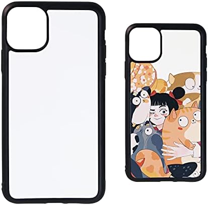 MAIKESUB 5 PCS Sublimation Phone Case for iPhone 11 Pro 5.8 Inch Sublimation Blanks Printable Blank Phone Cases Customized Phone Covers for DIY Soft Rubber Protective Shockproof Slim Case Anti-Slip