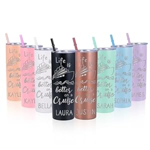 Personalized Stainless Steel Laser Engraved Skinny...