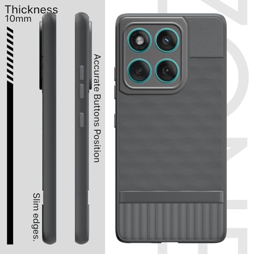 Image of Outlouders Back Cover for Motorola Moto Edge 60 5G / Motorola Moto Edge 60 Fusion 5G | Full Camera Protection | TPU Soft Flexible Shockproof Bumper Case (Grey)