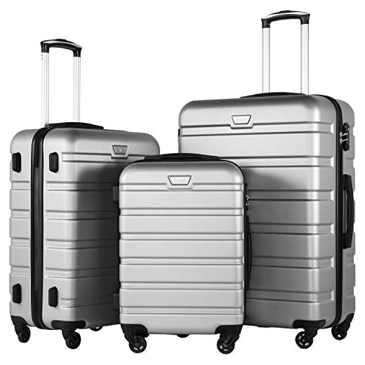 Do you have to pay for luggage in connecting flights Coolife Lightweight 3 Piece Luggage Set