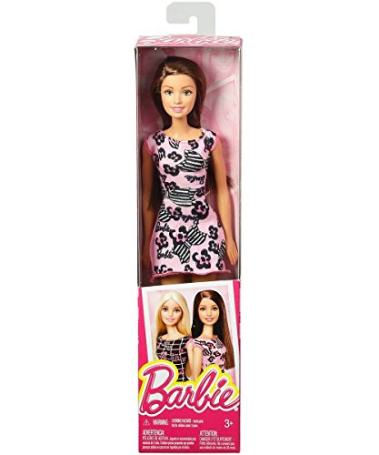 Barbie Muñeca Vestido Rosa Estilo Bow Art miniatura 2