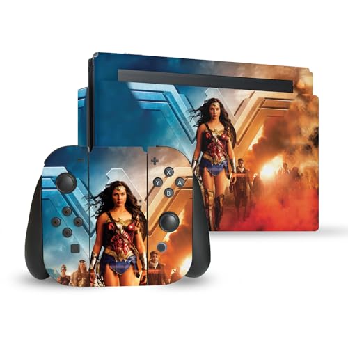 Autocollant Wonder Woman Switch peau vinyle console manette Joy-Con