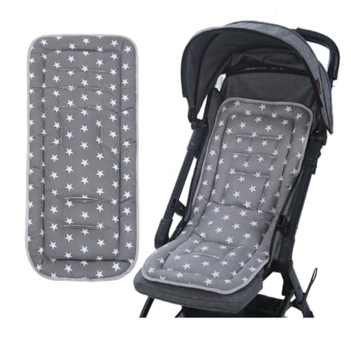 Baby Stroller Seat Liner Kids Pushchair Seat Cushion Mat Universal Breathable Stroller Liner Insert Stroller Cushion Pad Thick Cotton Stroller Liner...
