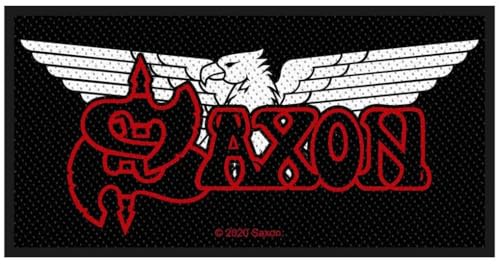 Photo de Saxon Logo & Eagle Unisexe Patch noir/rouge/blanc 100% Polyester