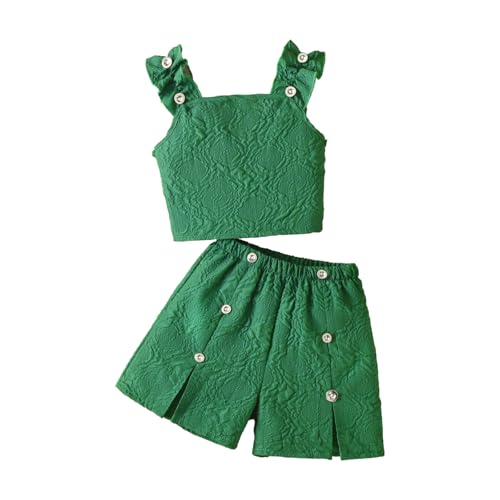 Image of Girls Cute Summer Outfits Set Clothes Size 5-14t Outfit 2 Piece Are Materials That Are Soft And Durable
