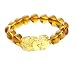 BOYULL Feng Shui Citrine Gem Stone Wealth Porsperity 12mm Bracelet with Pi Xiu/Pi Yao, Attract Wealth and Good Luck, Deluxe Box Included