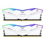 TEAMGROUP T-Force Delta RGB DDR5 Ram 32GB (2x16GB) 6000MHz PC5-48000 CL38 Intel XMP 3.0 & AMD Expo Compatible Desktop Memory Module Ram White FF4D532G6000HC38JDC01