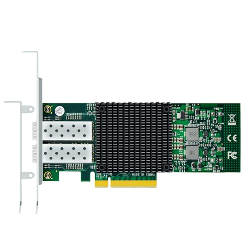 GLOTRENDS ST7286 2-Port 10Gb SFP+ Server Network Card with Mellanox ConnectX-3 Controller, PCIe 3.0 X8 Interface, Support RDMA (RoCE v2), Not Infiniband