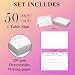 EMNAPH Advice and Wishes Cards - 50 Pcs Watercolor Wildflower Advice Cards for Wedding, Bridal Shower, Baby Shower, Well Wishes for Graduation, Christmas, Birthday Party Decorations -A01