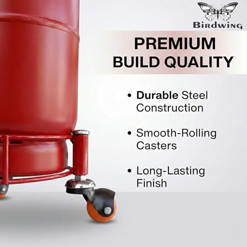 Image of Rincy Stainless Steel Wheel LPG Gas Cylinder Trolley with 4 Wheels (2 Pcs) - WRSG Gas Cylinder Trolley (Multicolor, Pack of 2)
