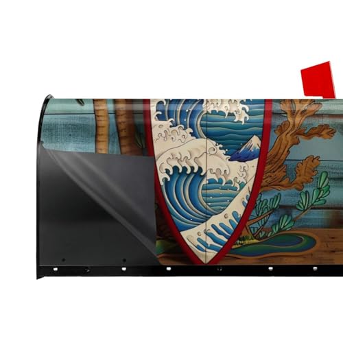 Housse de boîte aux lettres magnétique décorative grand format surf extérieur - 4
