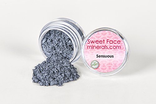 SENSUOUS EYE SHADOW Brow Mineral Makeup Bare Face Silver Gray Liner Powder Sheer