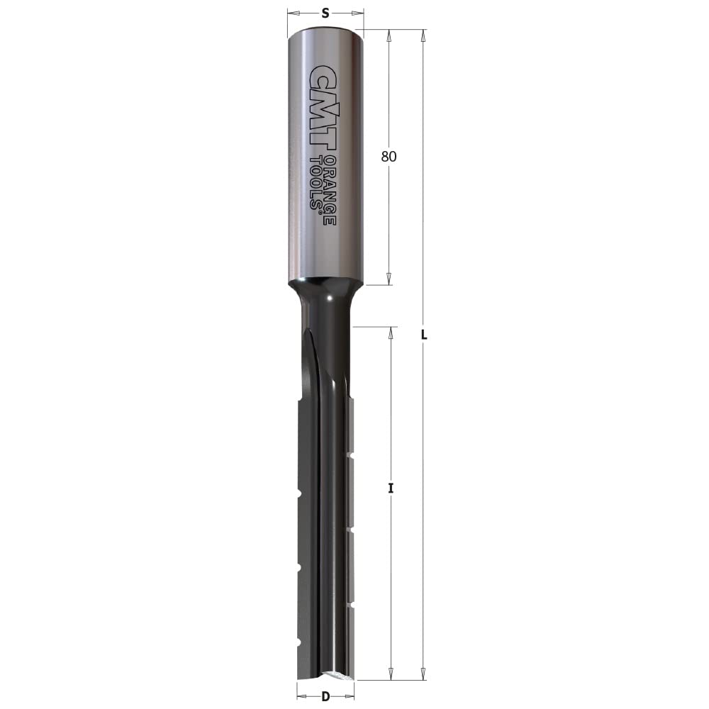 CMT Orange Tools 102.120.32 - Broca cortes rectos con rompevirutas kss d 12 z2 s 16x50 sx