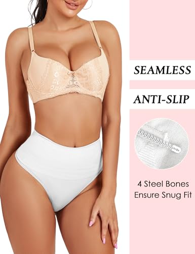 Image of Seamless Thong Shapewear for Women Tummy Control Body Shaper Panties Girdle High Waist Shaping Underwear