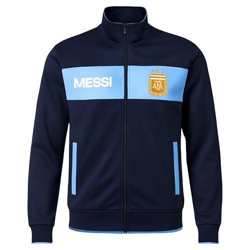 Image of Icon Sports Officially Licensed Argentine Football Association Lionel Messi Track Jacket - Unisex Adult