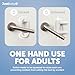Jool Baby Door Lever Locks (4 Pack) Prevent Toddlers from Opening Door Handles - Easy One Hand Adult Access