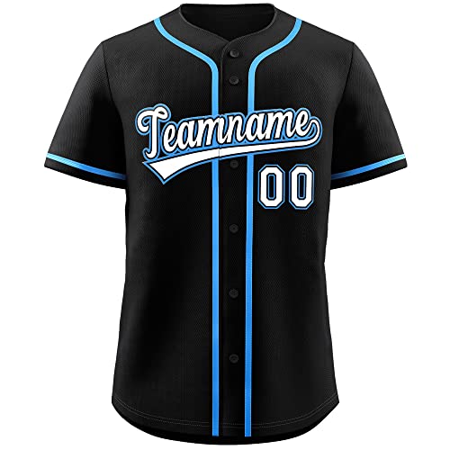 Custom Baseball Jersey for Men Women Youth Personalized Button Down Shirt Stitched Name Number Logo,Big Size miniatura 1