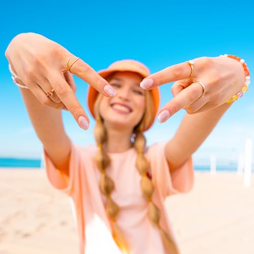 Heyhae Tiras de unhas de gel semicuradas | Envoltórios de unhas de gel curado pelo sol sem necessida