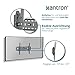 Xantron® STRONGLINE-42N TV Wandhalterung Neigbar 37-75 Zoll/VESA 100x100 bis 600x400/ Wandhalterung Fernseher max. 75kg / TV Wandhalterung flach/Minimaler Wandabstand - inkl. Montagematerial