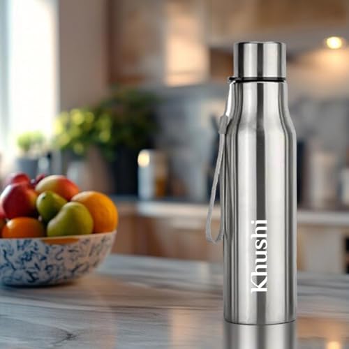 Image of Giftana Personalized Diary with Pen, Coffee Tumbler 350ml, Water Bottle 750ml, Keychain, Card holder Gift Set for Men and Women, 6 in 1 Personalised Corporate Gifting for Employee (Grey)