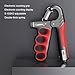 Hand Grip Strengthener Adjustable with Automatic Counting 11.0-220.5lb for Musicians Athletes (Red)