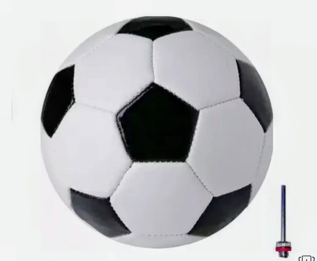 Premium Training Football Size 5 Butyl Bladder Water Resistant, High Bounce Durable PU Leather Match Ball for Kids & Adults Ideal for Turf Ground & Outdoor Sports Practice (Black & White)-image-10