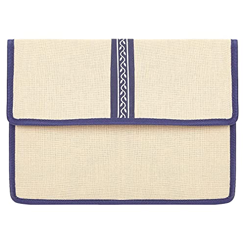 Image of Shuban Jute Document File Folder | Eco-Friendly A4 Size Envelope Folder with Velcro Closure | Multipurpose Certificate, Office, School & Travel Document Organizer (Style -1- Jute Folder- 1 Pcs)