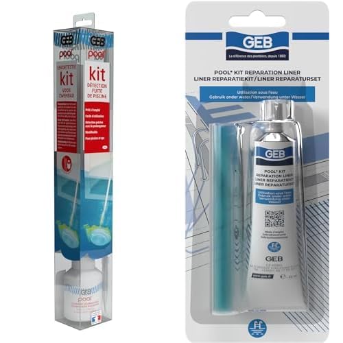 Kit de détection de fuites GEB et réparation de liner pour piscine et spa