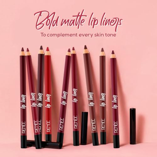 Image of RENEE Define Pencil Lip Liner - Rich Brown, Long Lasting & Smudge Proof, Full Coverage, Intensely Pigmented, Easy Glide Formula, Vitamin E & Castor Oil Infused, 1.2Gm