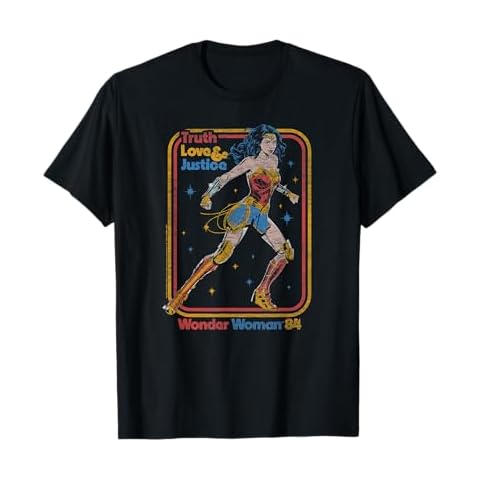 Wonder Woman 1984 Retro Justice '84 T-Shirt Cover