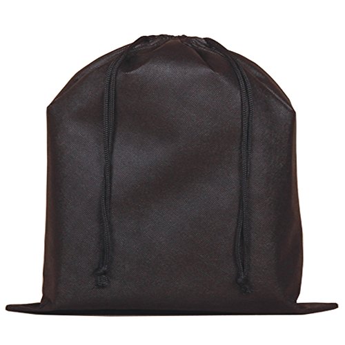 2 Piece Non-Woven Breathable Dust-Proof Drawstring Storage Pouch (Black)