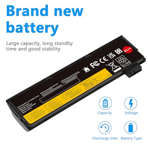 PASUKTER 01AV427 Laptop Battery for Lenovo Thinkpad T470 T480 P51S P52S TP25 T570 T580 A485 A475 Series[10.8V 72Wh] - Image 5