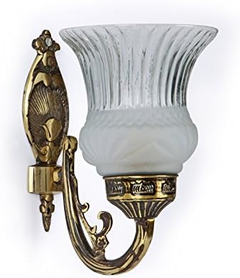 Fos Lighting Usha Antique Brass Single Wall Light