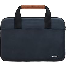 Mobile Pixels 14-15.6 inch Laptop Sleeve Case Bag for Book MacBook Pro Handbag Cover Lenovo Dell Toshiba HP ASUS Acer Chromebook Notebook -Navy Blue Duex 14-15.6"