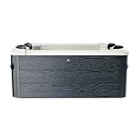 TEMPO STYLE - Vasca Idromassaggio Quadrata MSpa Oslo Aero Plus | 140 getti d'aria massaggianti a 3 velocità | 8 Idrogetti | Riscaldatore | Copertura termica inclusa (Oslo Aero Plus | 180x180x65cm)