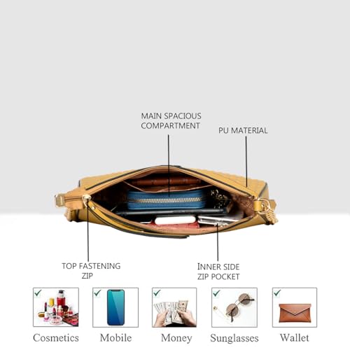 Image of ESBEDA Checks Texture Handbag | Ladies Purse | Stylish Handbag | Gift Bag For Women